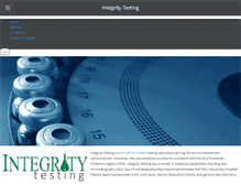 Tablet Screenshot of integritytestingaustin.com